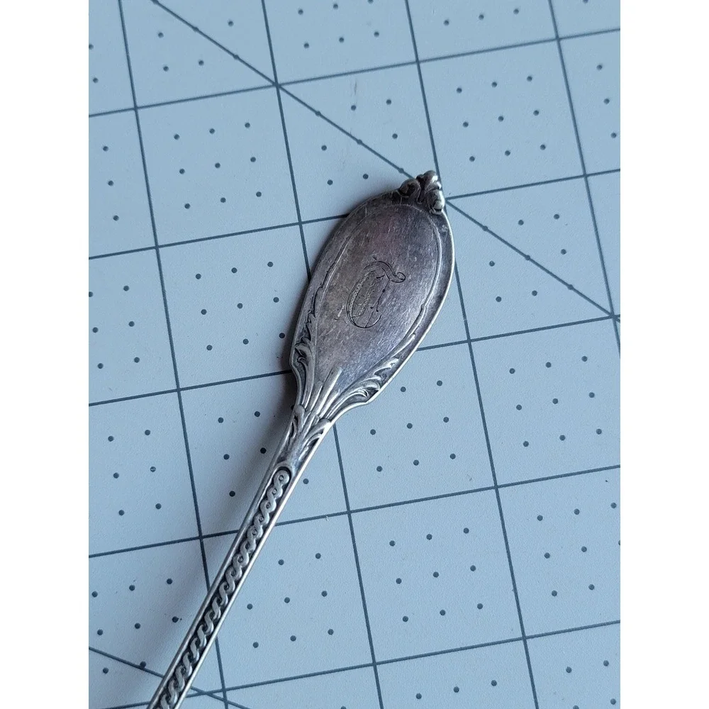 Gorham Co. Large Spoon Roman Collection 1866 With Initial T Silver Plate